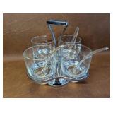 Vintage MCM Retro Condiment Server Rotating Lazy