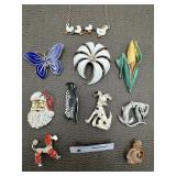 Retro & Vintage Metal Enamel Brooch Pins &