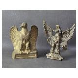 Vintage Brass Eagle Door Knocker & Bookend