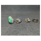 Scrap Sterling Silver 925 Rings & Titanium Band