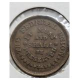 NO DATE CIVIL WAR TOKEN ARMY NAVY