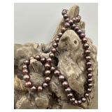 Iridescent Colors Pearls  14K Stamp Clasp