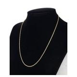 14k Gold Rope Chain Necklace 4.3g