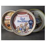 Vtg. Pabst Stegmaier Genesee Beer Trays