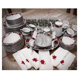 70+ Pieces Tienshan Japan Christmas Dishes ï¿½Deck
