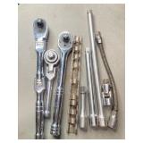 1/2 IN. DRIVE SWIVEL SOCKET WRENCHES, EXTENSIONS,
