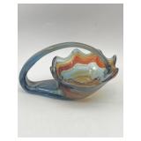 VINTAGE HAND-BLOWN ART GLASS CENTERPIECE