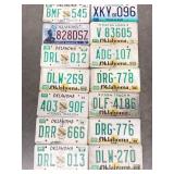 13 VARIOUS OKLAHOMA LICENSE PLATES W/1 MISSOURI