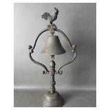 Vintage Cast Iron Rooster Dinner Bell