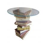 Design Toscano "Power of Books"  GlassTopped Side