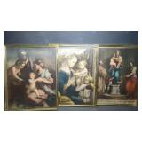 Vintage Framed Religious Art Prints, Filippo