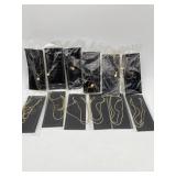 DOZEN NOS 18 IN. GOLD-TONED FASHION JEWELRY