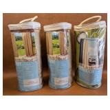 Outdoor Decor semi 2 Opaque Tab Panels and 1