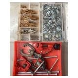 CARTER KEYS, HOSE CLAMPS & COPPER PIPE CUTTER,