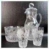 Russian Crystal Drink Set