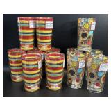 12 New Fiesta Tervis Tumblers Stripes & Dots ,