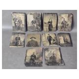 Collection of Antique Tin Type Photographs