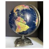 Vintage Globe 12" Replogle Globemaster Dark