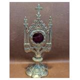 Sudbury Brass Ornate Cross Reliquary