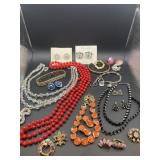 VINTAGE FASHION JEWELRY NECKLACES, BRACELETS,