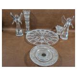 Cake Plate, Galway Crystal Angels+