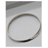STERLING SILVER BANGLE BRACELET