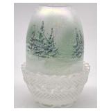 VINTAGE FENTON FAIRY LIGHT/LAMP WOODLAND FROST