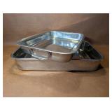 2 Stainless Steel Baking Pans