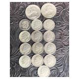 SILVER DIMES & QUARTERS 1950ï¿½s EARLY 60ï¿½s 13
