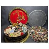 Sunshine Biscuit Tin Box Oriental T