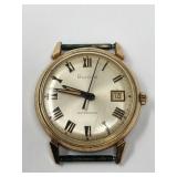 Vtg Bulova Date King Watch Waterproof Manual Wind