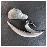 Trifari & JJ Signed Brooches Baseball Cap is
