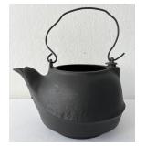 Vintage Cast Iron Tea Kettle  No Lid Coffee Pot
