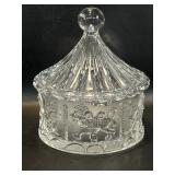 Goebel Carousel / Circus Tent Crystal Candy Dish