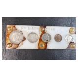My Birth Year In Coins Set in Lucite 1948 Half
