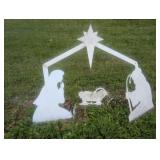 Metal Nativity Scene