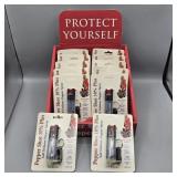 12- PS-1A NIB PEPPER SPRAY KEY CHAINS WITH