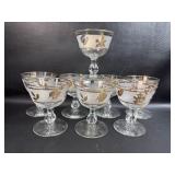 8 MCM Short Sherbet/ Champagne Glasses Libbey