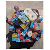 Box Lot, Paper Towels, Cling Wrap, Hefty Freezer