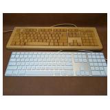 Vivitar Bamboo Keyboard and Apple Keyboard