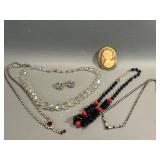 Vintage Costume Jewelry Aurora Borealis Beads +