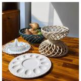 Octaevo Style Woven Centerpiece Baskets Deviled