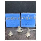 TURTLES PEWTER WINE STOPPER, CANDLE SNUFFER, &