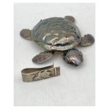 MEXICO 925 SILVER SEA TURTLE MONEY CLIP& SILVER