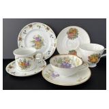 3 Teacup & Saucer Sets. Bavarian Royal Tettau,
