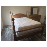 Full Size Bed Frame & Mattress Set
