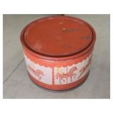 Vintage Drum Style Toy Box w/ Contents