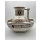 Antique Thomas Maddock Pitcher & Wash Basin