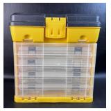 Plastic Tool Box w/ Jewelry Parts & Miscellaneous