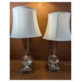 Crystal & Stainless Table Lamps